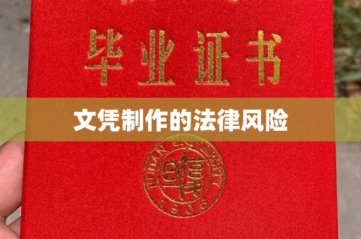 思茅文凭制作的法律风险