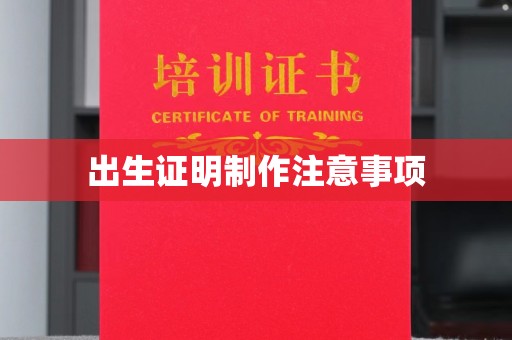 思茅出生证明制作注意事项