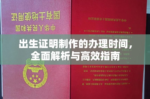 思茅出生证明制作的办理时间，全面解析与高效指南