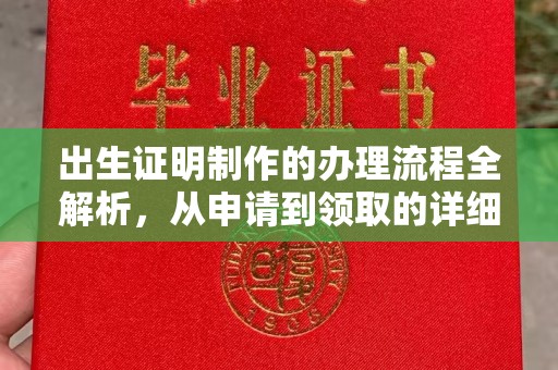 思茅出生证明制作的办理流程全解析，从申请到领取的详细指南