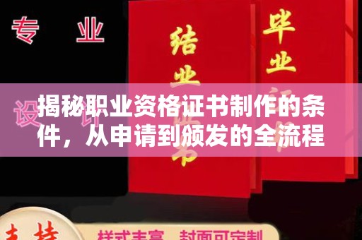 思茅揭秘职业资格证书制作的条件，从申请到颁发的全流程解析