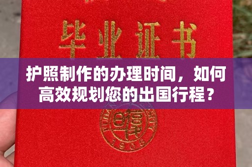 思茅护照制作的办理时间，如何高效规划您的出国行程？