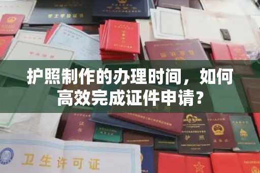思茅护照制作的办理时间，如何高效完成证件申请？
