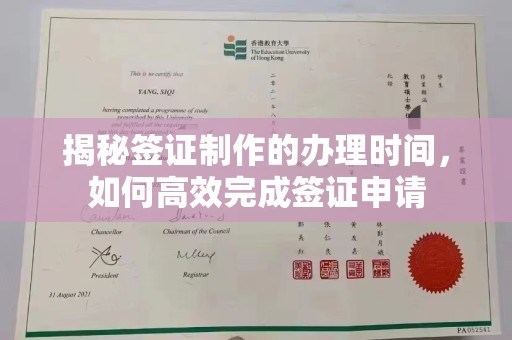思茅揭秘签证制作的办理时间，如何高效完成签证申请