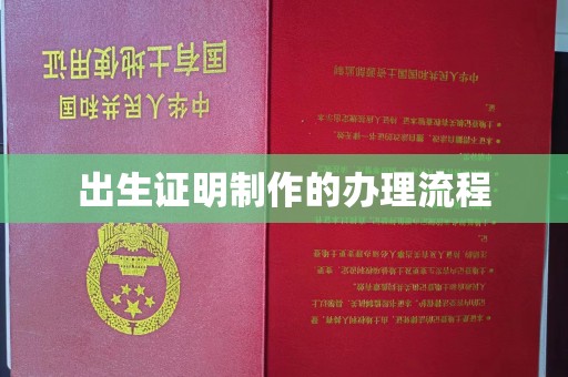 思茅出生证明制作的办理流程