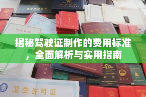 思茅揭秘驾驶证制作的费用标准，全面解析与实用指南