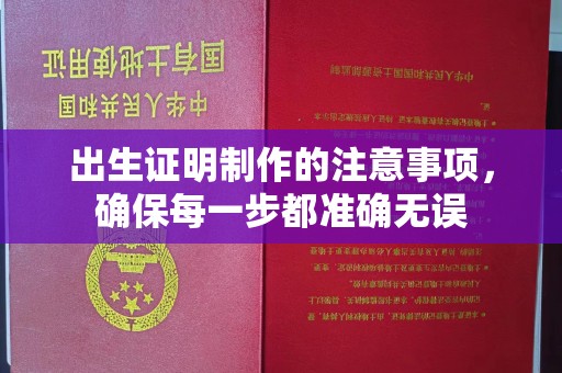 思茅出生证明制作的注意事项，确保每一步都准确无误