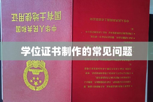 思茅学位证书制作的常见问题