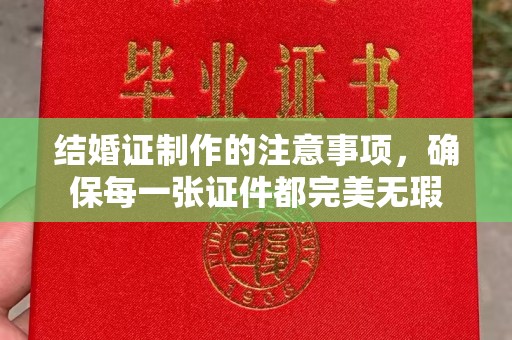 思茅结婚证制作的注意事项，确保每一张证件都完美无瑕