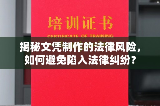 思茅揭秘文凭制作的法律风险，如何避免陷入法律纠纷？